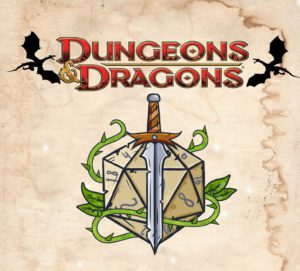 Dungeons and Dragons at Essex Library Logo