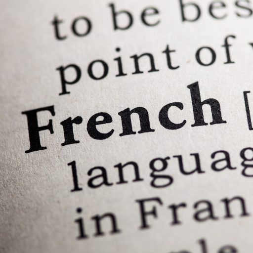 the word "French" in the dictionary