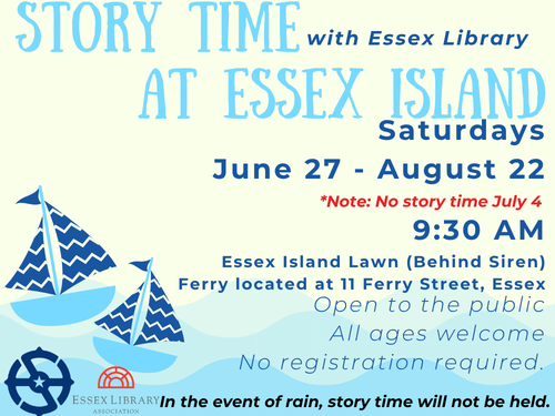 6.27.26 - 8.22.26 Story Time at Essex Island